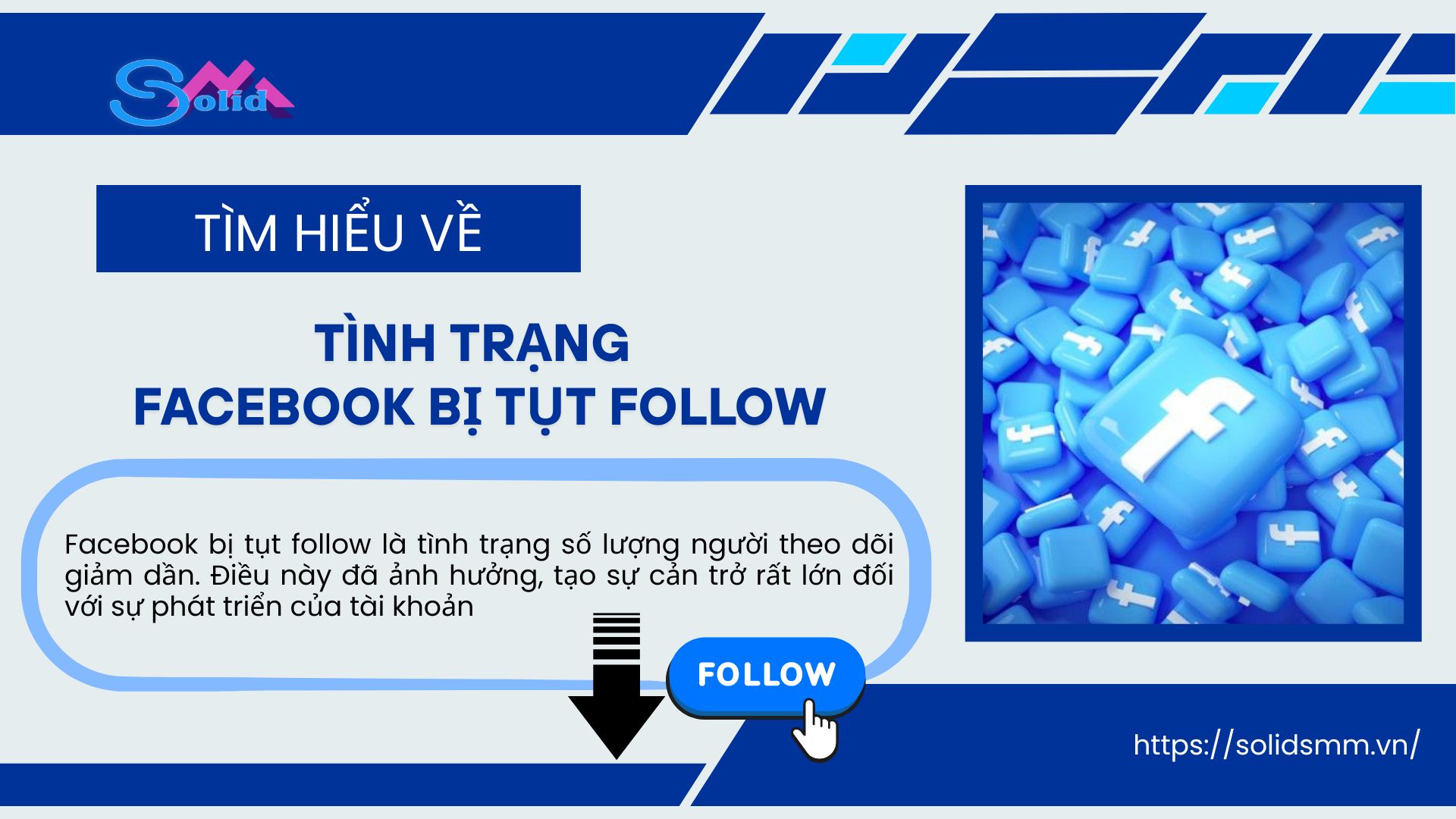 Tìm hiểu về tình trạng Facebook bị tụt follow